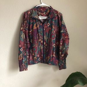 Floral vintage track jacket